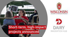 Seven short‑term, high‑impact projects at UW–Madison funded by state‑sponsored Dairy Innovation Hub